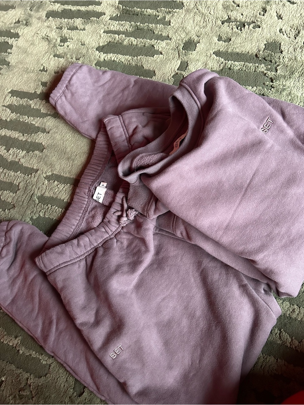 SET Active Lavender Track Pants & Sweatshirt Set